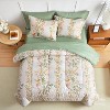 Hachikiko 2-Piece Twin Comforter Set, Floral Printed Bedding Set with 1 Pillowcase, Soft and Lightweight, Perfect for Spring & Summer - 2 of 4