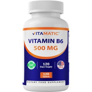 Vitamin B6 500 mg - 120 Tablets - 1 of 4