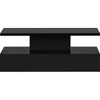 Modern Coffee Table with LED Lights 16 Colors 4 Lighting Modes Console Media Cabinet Entertainment Center for Living Room Dining Room Bedroom - 4 of 4