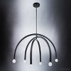 Urban Ambiance Luxury Mid-Century Modern Chandelier,  26''H x 30''W,  Matte Black Finish, ULB2210 - 4 of 4