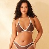 Women's Contrast Binding Triangle Bikini Top - Wild Fable™ - 4 of 4