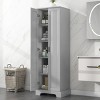 NicBex Tall Bathroom Storage Cabinet,Floor Cabinets with 2 Doors and Adjustable Shelf for Bathroom - 2 of 4