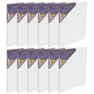 Centurion LX Acrylic Triple Primed Linen Stretched Canvas for Painting,  3/4" Deep, 12 Pack - Acid-Free 11 oz Linen Canvas For Artists, Beginners, - 1 of 4
