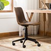 Anybear Antique Brown Faux Leather 360 Swivel Air Lift Office Chair - 3 of 4