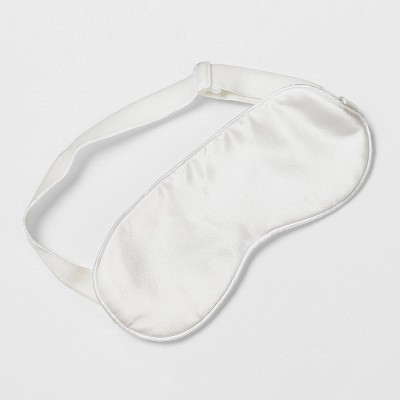 Solid Silk Eye Mask White - Casaluna™