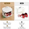 Space-Saving Shoe Rack for Small Spaces - Vertical Plastic Organizer Fits in Narrow Entryways & Closets, Free-Standing Design - 4 of 4