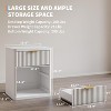 Bedside Table Nightstand with Bedside Storage,Bedroom Side Table and Organizer,Functional and Fluted Nightstand for Bedroom, Living Room, Home Office - 4 of 4