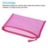 Unique Bargains Mesh Zipper A5 Nylon Pencil Case Storage Pockets 6 Pcs - 3 of 4