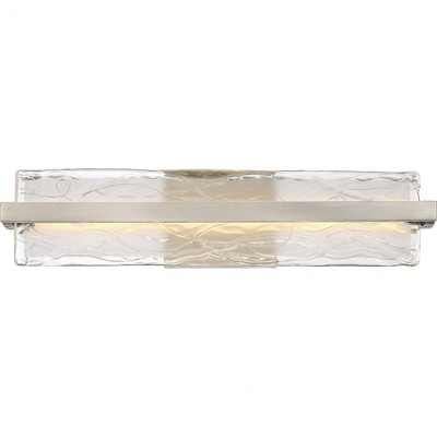 Quoizel Lighting Glacial 1 - Light Vanity in  Brushed Nickel
