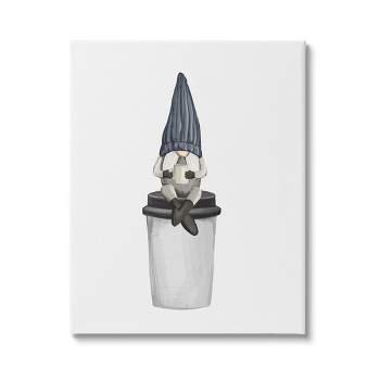 Stupell Industries Morning Coffee Cup Gnome Canvas Wall Art