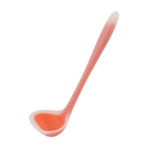 Unique Bargains Silicone Heat Resistant Ergonomic Handle Non-Stick Soup Kitchen Spoon 8.3 Inch 1 Pc - 1 of 4