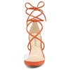 Allegra K Women's Clear Strap Padded Insole Lace Up Block Heels Sandals - 3 of 4