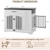 Furniture Style Dog Crate for Large Dogs, 44 Inch Heavy Duty Wooden Dog Kennel Furniture - 2 of 4
