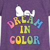 Girls' - Peanuts - Dream In Color Fitted Short Sleeve Graphic T-Shirt - 2 of 4