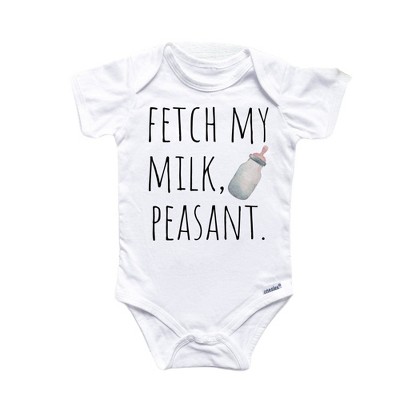 Milk Peasant Onesie® Baby Boy Girl Clothes Infant Bodysuit Funny Cute Newborn GS1