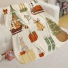 Lomsoe Santa Claus Bow Reindeer & Christmas Tree Print Flannel Blanket - All Seasons Soft and Warm Perfect for Living Room Decor, Sofa, Bed, Travel - 2 of 4