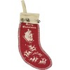 Primitives By Kathy Retro Christmas Felt Stocking Ornaments Set of 3 - 3 of 4