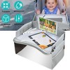 Babyluv "Kids Travel Tray for Car, Truck, SUV, Stroller & Airplane – Lap Tray for Eating, Drawing, & Fun"Grey - 3 of 4