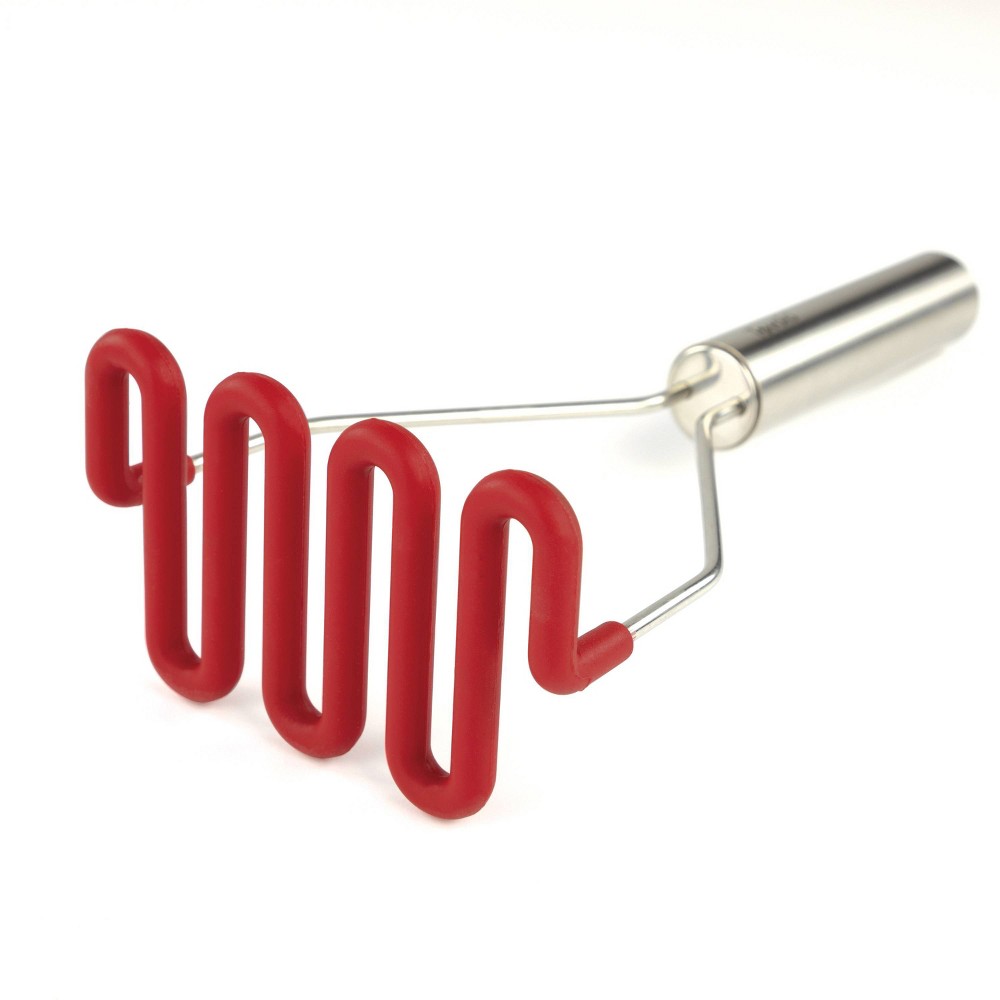 Tovolo Stainless Steel Handled Potato Masher Red