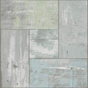 4'x5' Set of 20 Boardwalk Peel & Stick Floor Tiles Gray - FloorPops