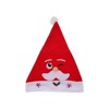 Unique Bargains Christmas Hat Polyester Red 11.02"x14.96" 1 Pcs - 4 of 4