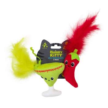 Quirky Kitty Spicy Meowgarita Cat Toy - 2pk