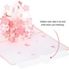 Unique Bargains Cherry Flower Basket Thickened Paper 3D Funny Birthday Cards for Best Friends Gift - 3 of 4