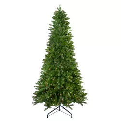 Northlight 7.5' Prelit Artificial Christmas Tree Slim Eastern Pine - Clear Lights