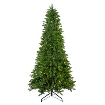 Northlight 10' Prelit Artificial Christmas Tree Slim Eastern Pine - Clear Lights
