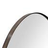 TEHOME Javell Oval Stainless Steel Framed Wall Mounted Bathroom Vanity Mirror - image 4 of 4