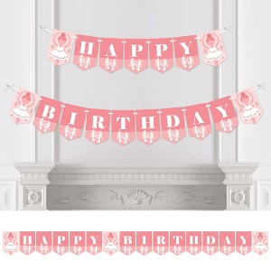 Big Dot of Happiness Tutu Cute Ballerina - Ballet Birthday Party Bunting Banner - Birthday Party Decorations - Happy Birthday - 1 of 4