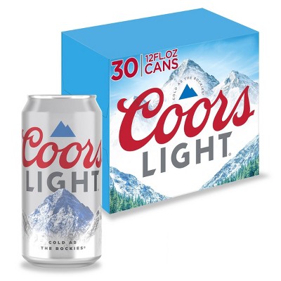 Coors Light Beer - 30pk/12 fl oz Cans