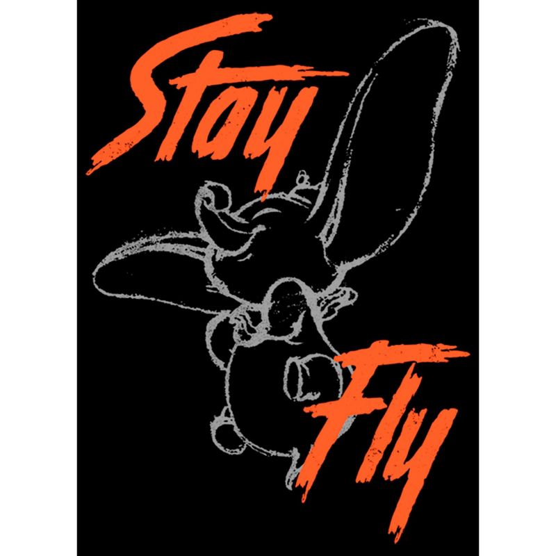 Boy's Dumbo Stay Fly Sketch T-Shirt, 2 of 6