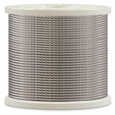Jumbl 1/8” Wire Rope, Indoor & Outdoor 7x7 Stainless Steel Wire with 1,510lb Break Strength