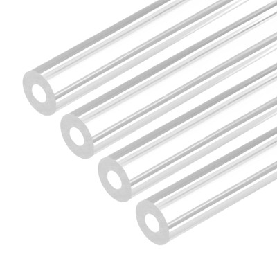 Unique Bargains Lamp Lantern Water Cooling System Acrylic Round Tubes 4 Pcs 10"