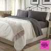 Ultra-Soft Cotton Heathered Melange Jersey Knit Sheet Set - Great Bay Home - 2 of 4