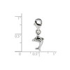 Black Bow Jewelry Sterling Silver Dolphin Clip-on Bead Charm - 2 of 3
