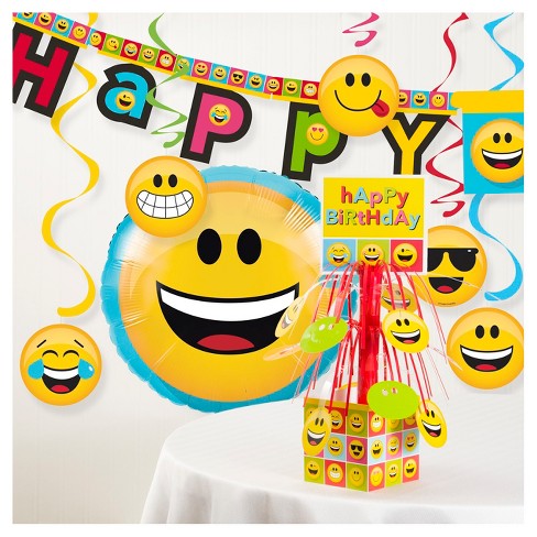 Show Your Emojions Birthday Party Decorations Kit Target