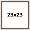 PosterPalooza | Square Elegant Brown Picture Frame - UV Acrylic, Foam Board Backing, Hanging Hardware - 2 of 4