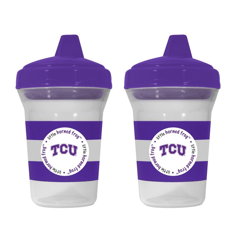 BabyFanatic Toddler and Baby Unisex 9 oz. Sippy Cup NCAA TCU Horned Frogs, 1 of 4