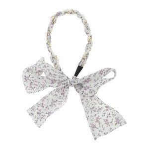 Unique Bargains Women's Faux Pearls Ribbon Headband 1 Pc - 1 of 4