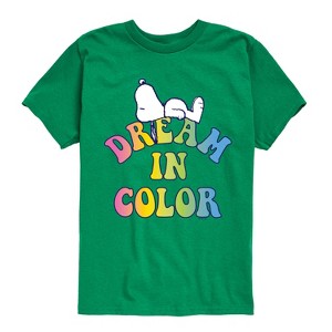 Boys' - Peanuts - Dream In Color Short Sleeve Graphic T-Shirt - 1 of 4