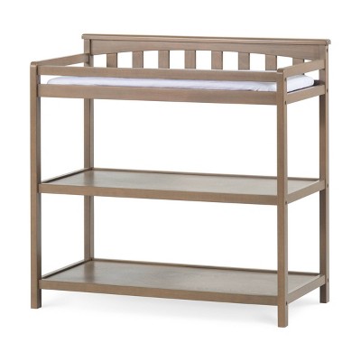 Image of Child Craft Flat Top Changing Table - Dusty Heather