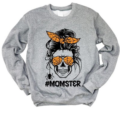 Simply Sage Market Women's Graphic Sweatshirt Momster Skull