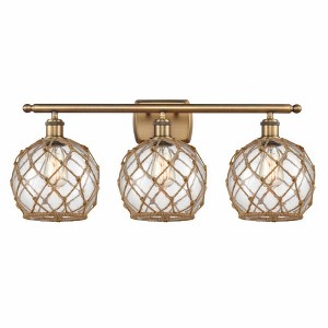 Farmhouse Rope - 3 Light Bath Vanity In Industrial Style-13 Inches Tall and 26 Inches Wide - 1 of 1
