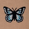 Dalix Butterfly Embroidery Relaxed Hoodie Soft Fleece Sweatshirt Fit Lounge Womens - 2 of 4