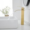 BWE Waterfall Single Hole Single Handle Bathroom Vessel Sink Faucet With Pop-up Drain Assembly - 3 of 4