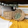 Set of 2 Hand Woven Baskets Natural Water Hyacinth, Seagrass & Rope by Foreside Home & Garden - 2 of 4