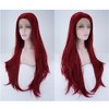 Unique Bargains Women Long Straight Hair Lace Front Wig with Wig Cap 24" 1PC - 3 of 4