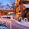 Costway 3 PCS Pre-Lit Candy Canes 31.5"H Xmas Yard Signs with 75 LED Lights Zip Ties - 2 of 4